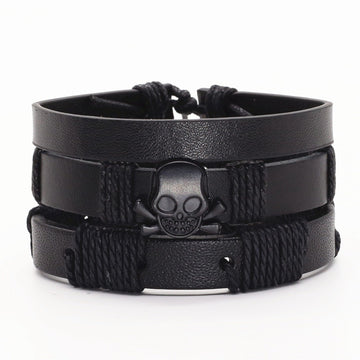 Bracelet cuir large homme