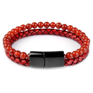 Agate de feu bracelet 18.5cm