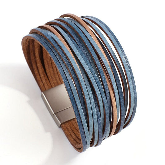 bracelet boheme chic Bleu