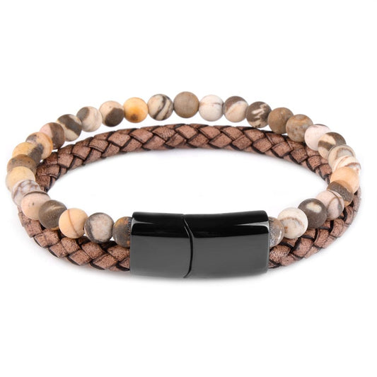 bracelet cordon pierre naturelle 18.5cm