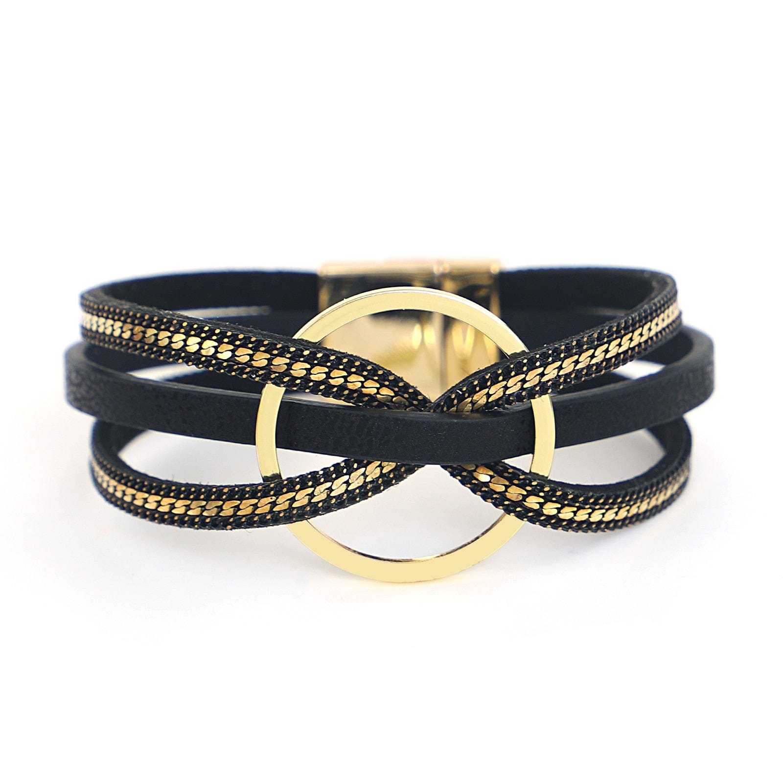 bracelet fantaisie femme Noir