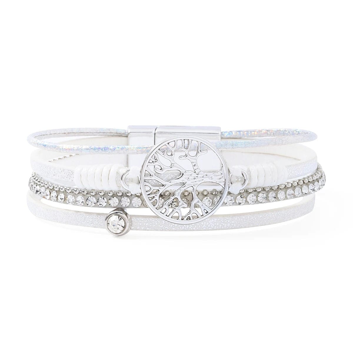 bracelet femme arbre de vie Blanc