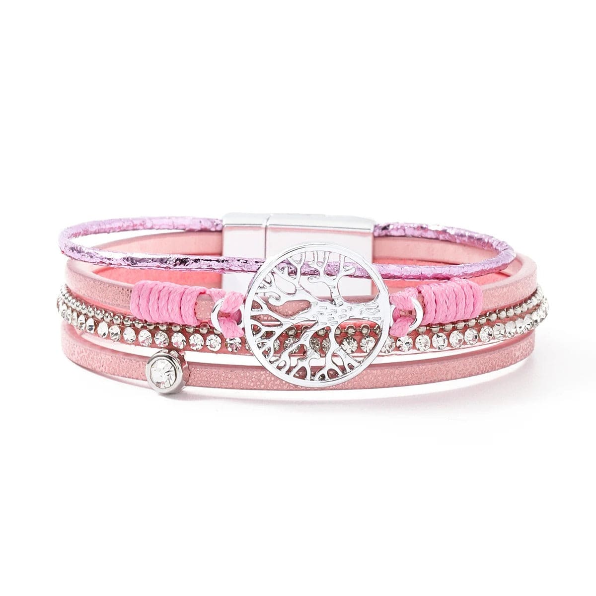 bracelet femme arbre de vie Rose