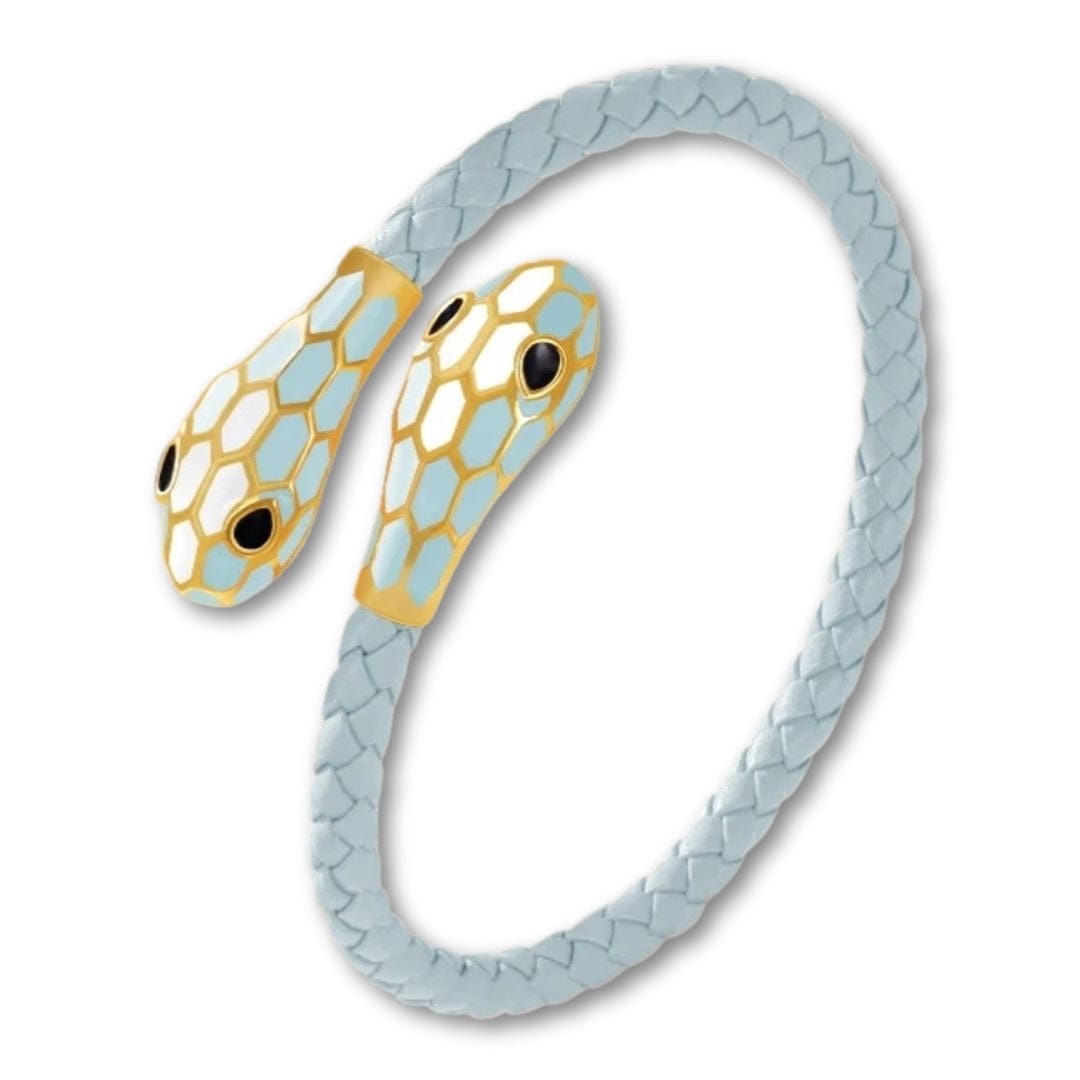 Bracelet Serpent Bleu Clair / 16cm