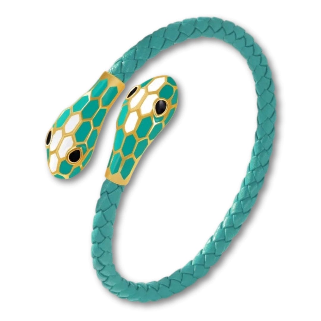 Bracelet Serpent Vert D'eau / 16cm