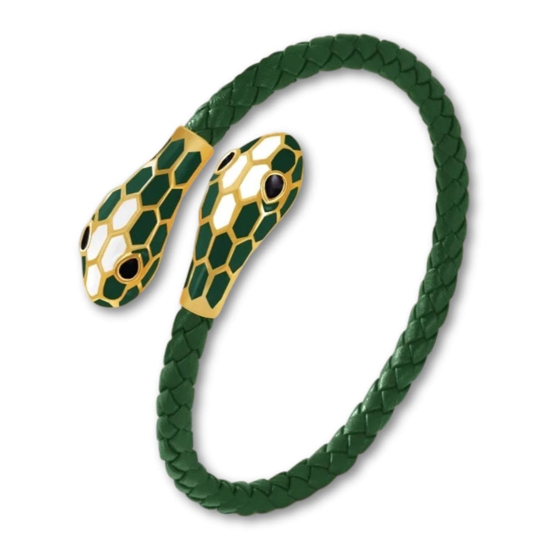 Bracelet Serpent Vert Foncé / 16cm